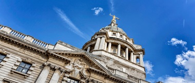 Building with a blue sky in the background