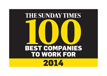 The Sunday Times 100 best companies to work for 2014